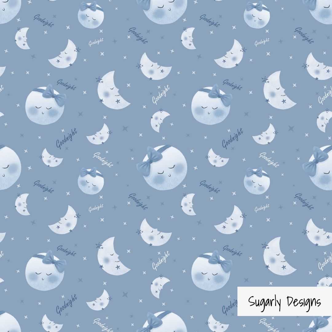 moons and stars pattern